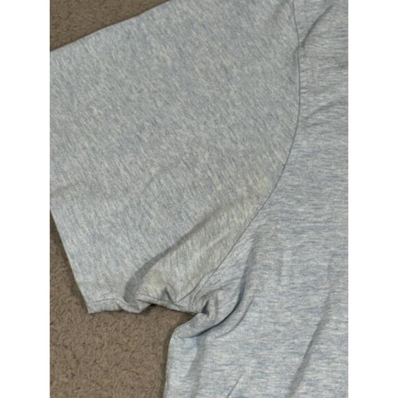 Fish Hippie Polo Shirt Mens Size L Light Blue Heathered Preppy Fish Logo Comfort - Picture 7 of 7